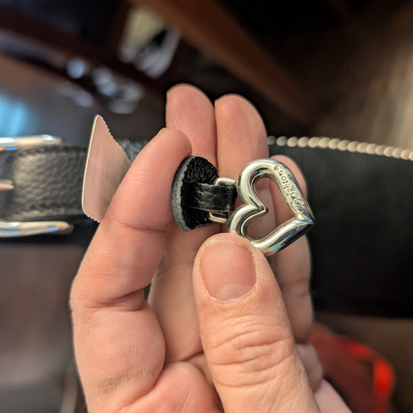 Brighton Black Studded Shoulder Bag with Structured Design Jill Purse - Picture 4 of 12